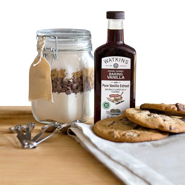 Watkins All Natural Original Gourmet Baking Vanilla, with Pure Vanilla Extract, 8 Fl Oz (Pack of 6)