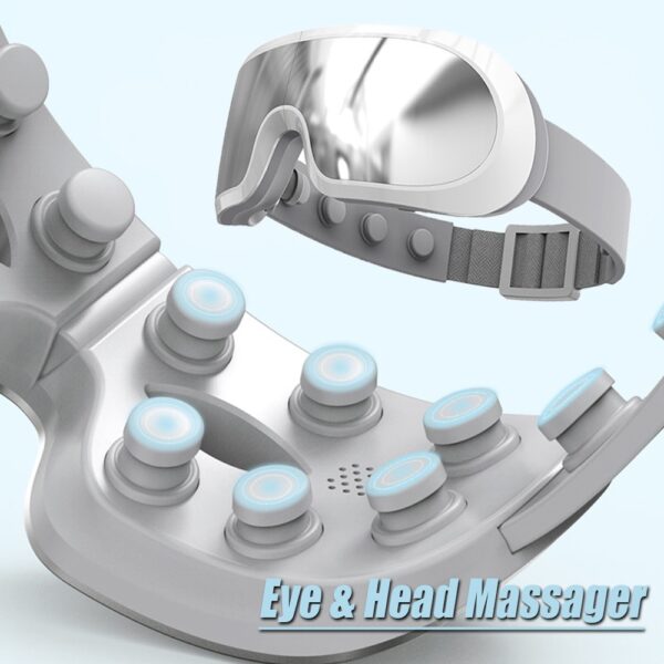 Electric Eye Massager Vibration Eye Care Instrument Visible Eye Massager Music Relieves Eye Fatigue Dark Circles Massage Device