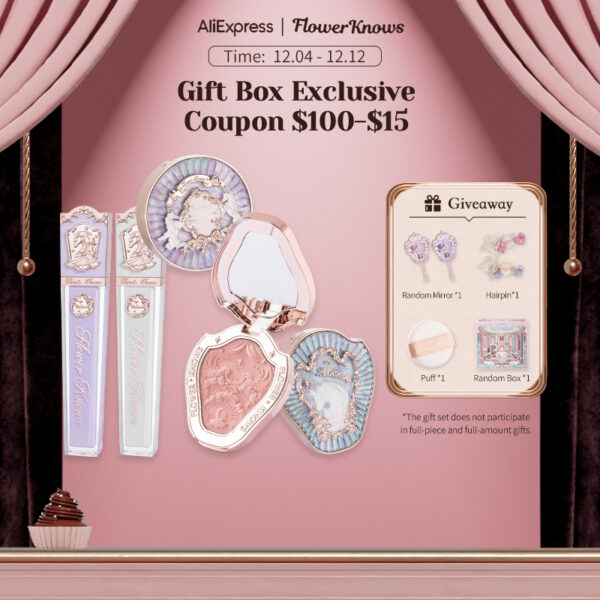 Flower Knows Unicorn Series Gift Set Make Up Set Lipstick Blush Makeup Powder Gift Set