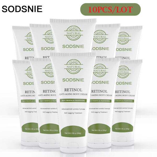 Retinol Anti-Aging Body Cream Firming Anti-Wrinkle Remove Cellulite Improve Rough Moisturizing Niacinamide Body Care 50G*10PCS