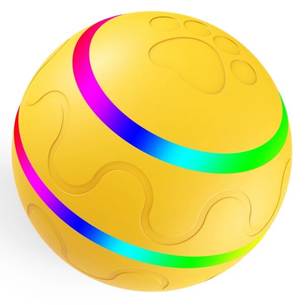 Smart Jumping Ball USB Electric Pet Toys Automatic Rotating Toy For Cat Dog Kids Magic Roller Ball Cat LED Rolling Flash Ball